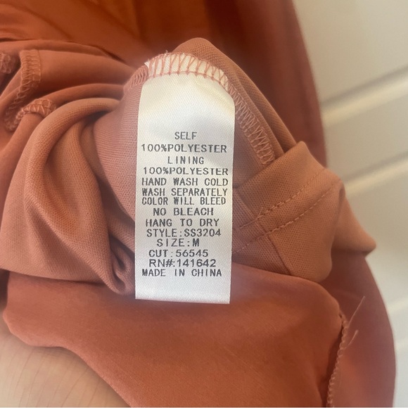 NWT She + Sky Midi Dress in Copper Size Medium - Picture 9 of 10